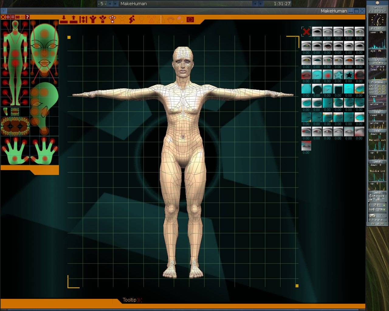 make human gui